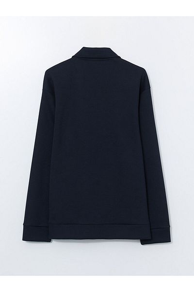 LC Waikiki Ανδρικό φούτερ LCW Vision Navy Blue Polo Neck