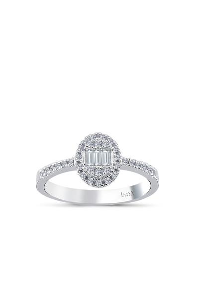 Luna 0.25 Karat Baget Pırlanta Yüzük