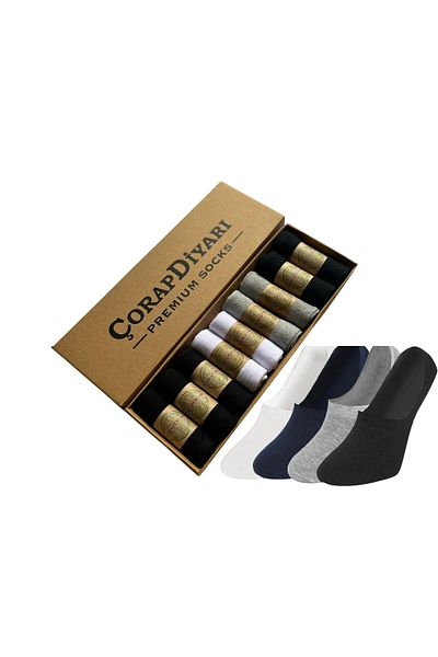Çorapdiyari 9 Συσκευασίες Premium κάλτσες μπαμπού με τακούνι σιλικόνης - Αντιολισθητικές και χωρίς ραφές