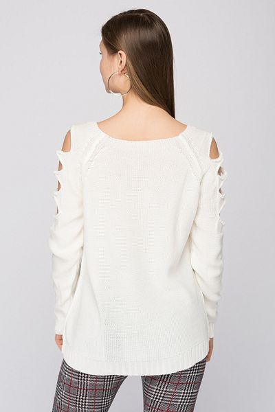 Sense Cut-Out Sweater Sweater| Trk18224 Ecru