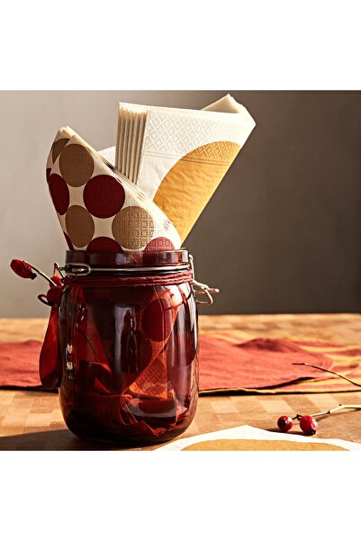 erorex Jar with lid, red-brown, 1 l