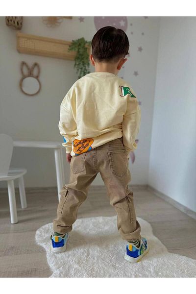 RAPAPA Boy's 2 Piece Denim Bottom Top Set 5768
