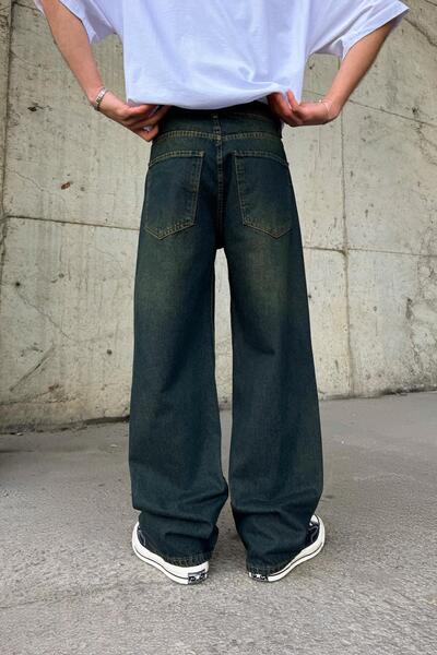 Flaw Wear Ριγέ Super Green Baggy Jean