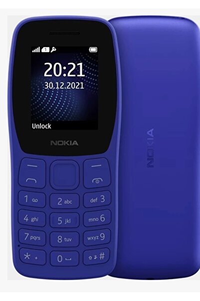 Nokia 105 -Clasıc Tuşlu Cep  Telefonu Mavi(Distiribitör Garantili )