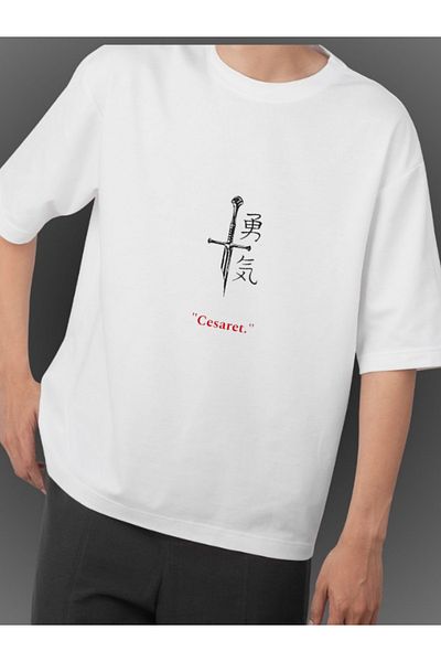 Sanctum Courage Special Concept Λευκό Unisex Oversize T-shirt