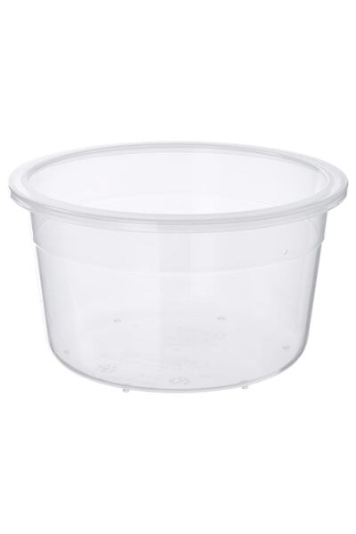 Generic Food container, round/plastic, 750 ml