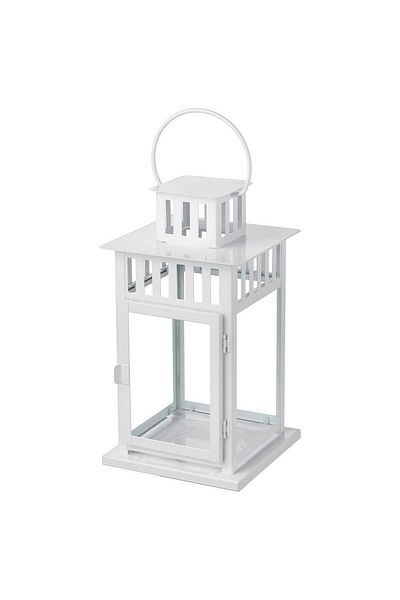 erorex Lantern for block candle, in/outdoor white, 28 cm