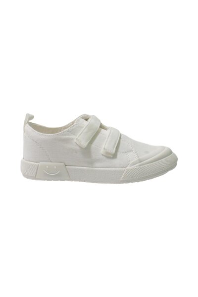 Vicco Luffy Linen Lighted Children's Sports Shoes White