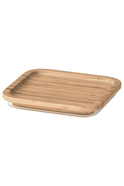 erorex Lid, square/bamboo