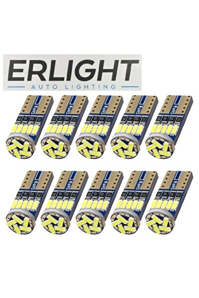 Erlight 15 Led T10 Ampül 12V Beyaz Renk 10 Adet