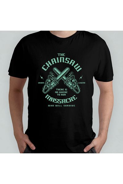 Pixxa The Chainsaw Massacre Crewneck 100% βαμβακερό μπλουζάκι Μοντέλο 1