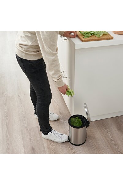 erorex Pedal bin, stainless steel, 5 l