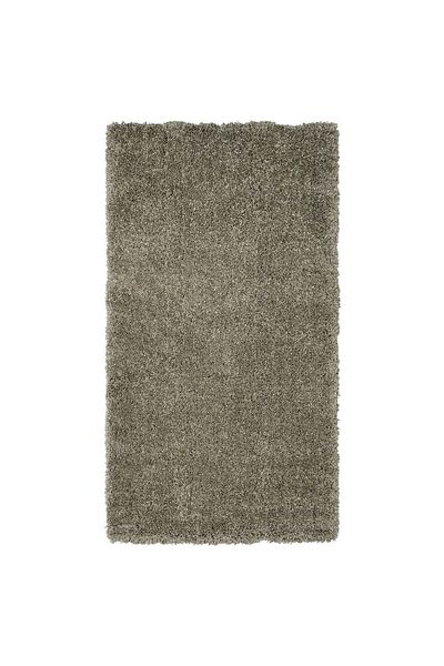 erorex Rug, high pile, grey-green, 80x150 cm
