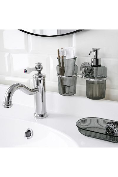 erorex Soap dispenser holder, chrome effect