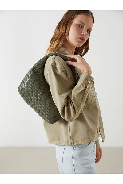 LC Waikiki Lcw Accessories Khaki Leather Look Women's Shoulder Bag