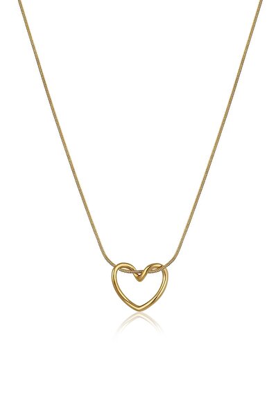 Cacharel Classic paslanmaz Çelik Kolye 18k Altın Kaplama