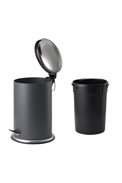 erorex Pedal bin, dark grey, 12 l