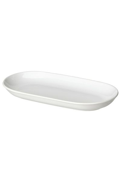 erorex Serving plate, white, 36x22 cm