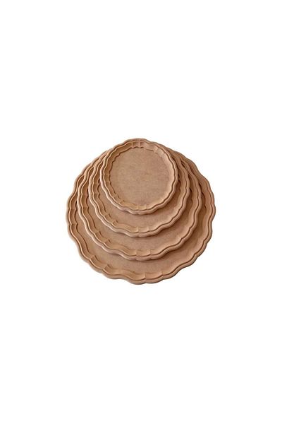 st koleksiyon hobi antika Mdf Set of 4 Round Trays