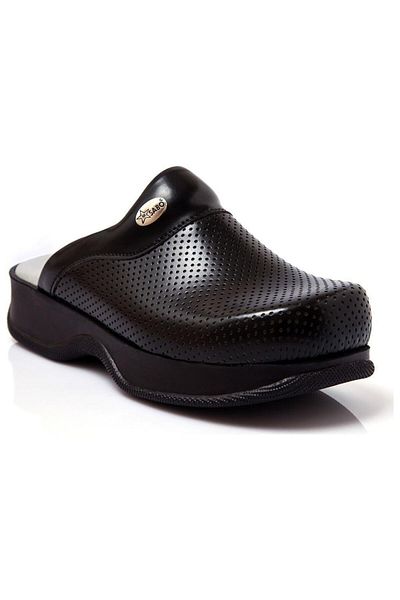 BLUMSABOTERLİK Black Color Orthopedic Sabo Doctor Slippers Nurse Slippers Cook Slippers