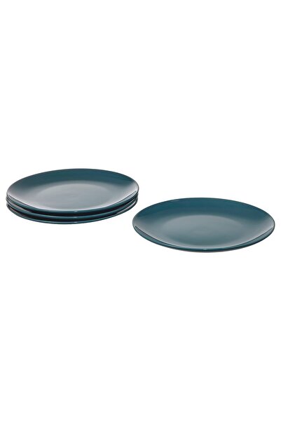 Generic Plate, glossy dark turquoise, 26 cm