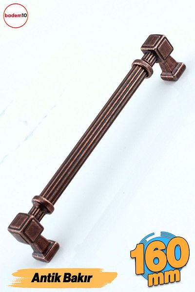Badem10 Talas Plat Antic Cupru Metal 160 Mm 16 Cm Mobilier Bucătărie Sertar Dulap Dulap Mâner Mâner