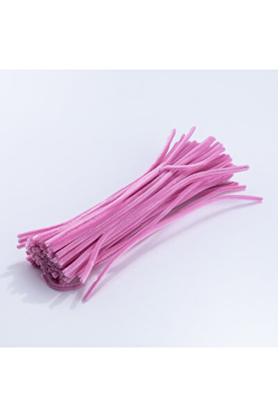 Bimotif 20li Tel Tüylü Tel Şönil, 30 Cm, Koyu Pembe