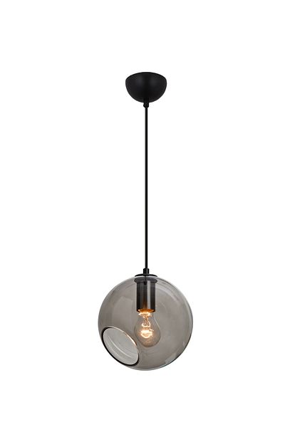 Uçar Modern 25 cm Diameter Smoked Glass Hotel Cafe Project Living Room Living Room Single Pendant Lamp Chandelier