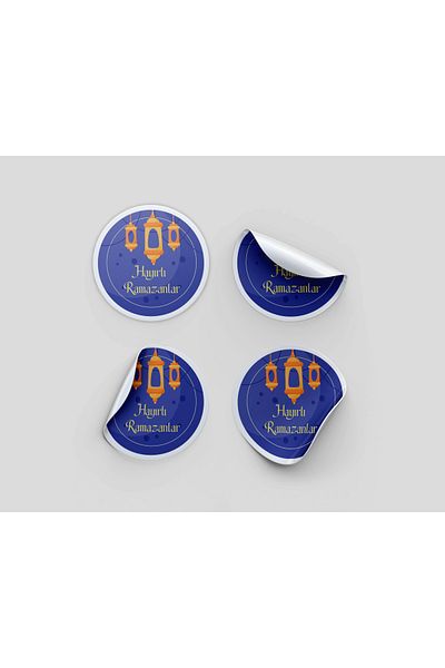 s'he design Ramadan Packaging Sticker Label 3X3 96 Pieces Packaging Label No:1