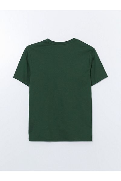 LC Waikiki Ανδρικό μπλουζάκι LCW Crew Neck με εμπριμέ χτενισμένο βαμβάκι