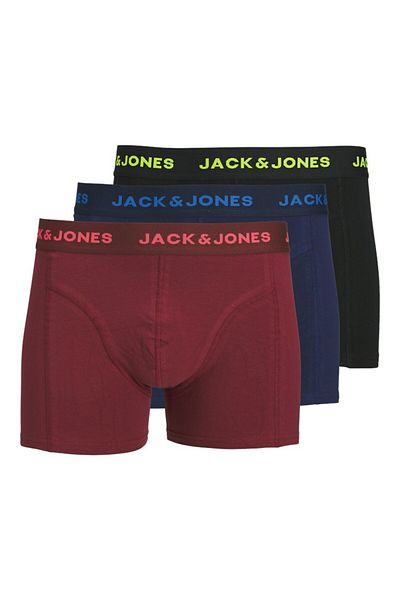 Jack & Jones Ανδρικό Μαύρο Jaczane 3 τεμαχίων Solid Boxer 12272132 - Κρησφύγετο του Ωκεανού