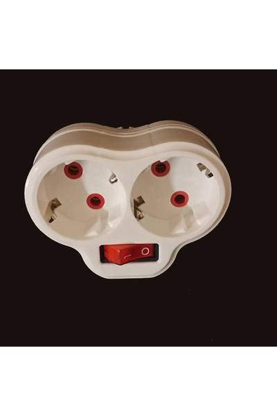 FETİH İkili Golyat Priz Topraklı Işıklı Anahtarlı