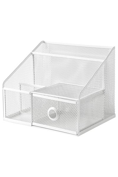 erorex Desk organiser, white, 25x20 cm