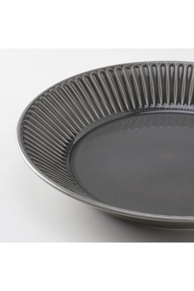 erorex Serving plate, stoneware grey, 29 cm