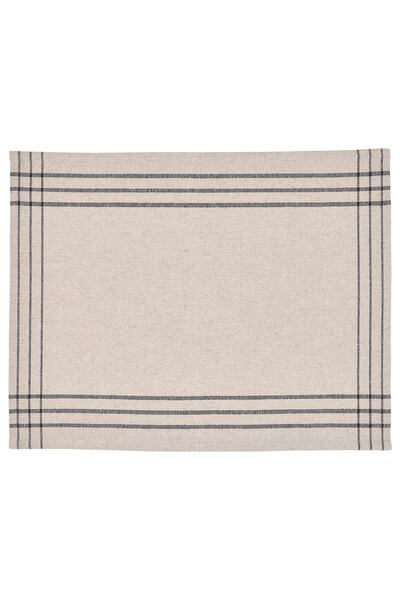 Generic Place mat, dark grey/natural, 35x45 cm