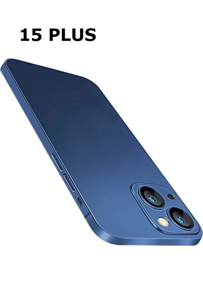 HyperAge iPhone 15 Plus Kılıf Ultra Ince Mat Yüzeyli Elden Kaymaz Kamera Koru...