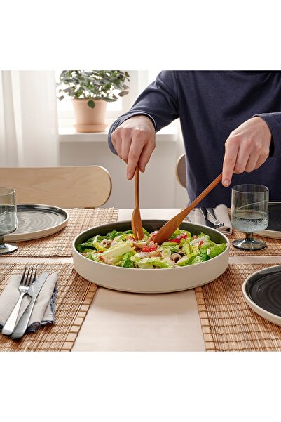 erorex Serving plate, dark grey, 29 cm