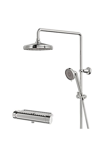 Generic Shower set with thermostatic mixer, chrome-plated