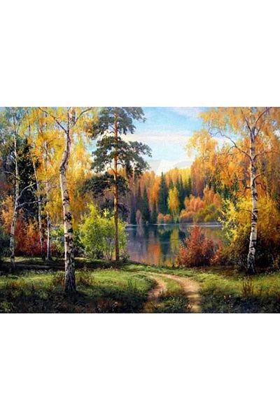 pixartsanat Nature 50X35 Pixart Art Diamond Mosaic Painting Diamond Turkey