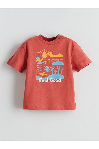 LC Waikiki New Season Crew Neck Printed Baby Boy T-Shirt - S5Kc68Z1