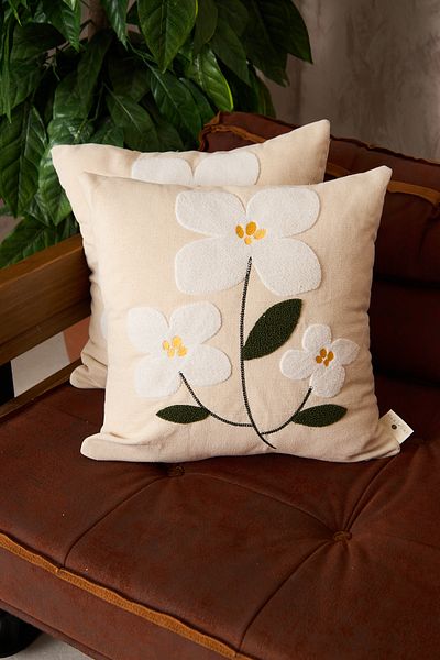 Ersperto 1 bucată New Trend Series Punch Punch Model Husă de pernă brodata 43x43cm