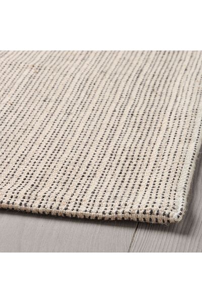 erorex Rug, flatwoven, natural/black, 120x180 cm