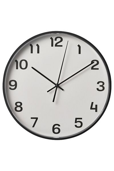 erorex Wall clock, black, 28 cm