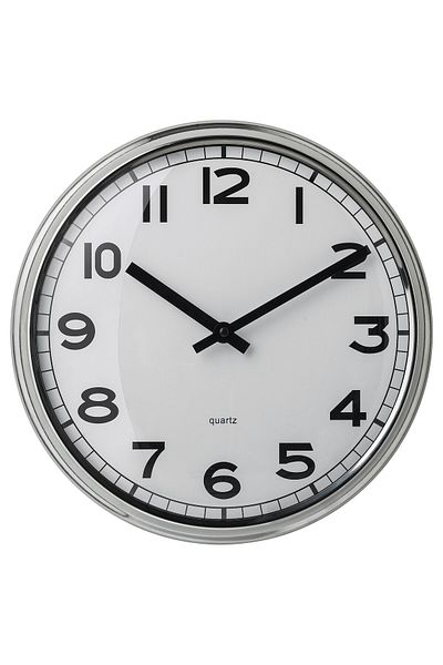 erorex Wall clock, stainless steel, 32 cm