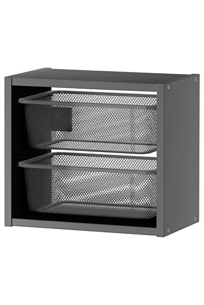 Generic وحدة تخزين حائط، رمادي/رمادي غامق، 34x21x30 سم