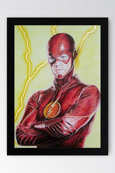 Saturn The Flash Framed Painting - Pictură poster de film