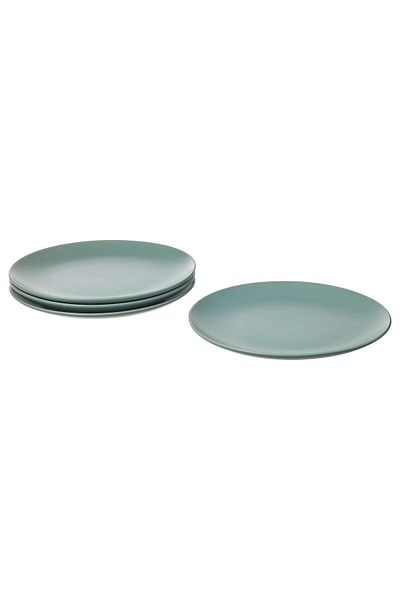 erorex Plate, matt light turquoise, 26 cm