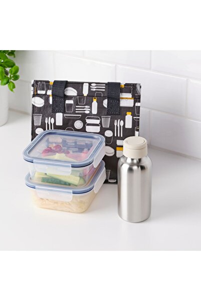 erorex Water bottle, stainless steel/beige, 0.5 l