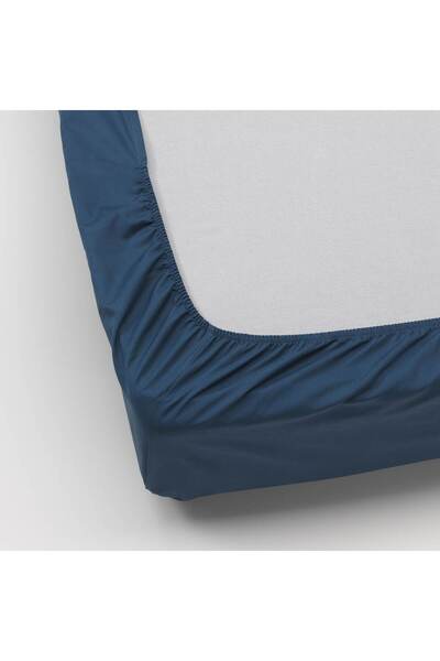 erorex Fitted sheet, dark blue, 180x200 cm