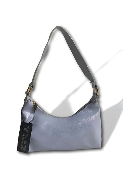 YMZBAG Geantă de umăr din piele lacuită pentru femei Baby Blue
